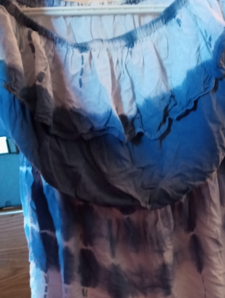 Kersh- Button down, Ardene-romper, Mossimo-poncho - Picture 3 of 7